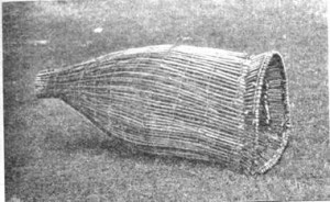Мердушка из ивовых прутьев для ловли рыбы, сохранившаяся в доме А. А. Милидеевой.