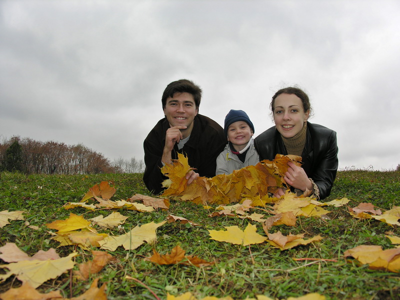 Фото для календаря - семья и осень