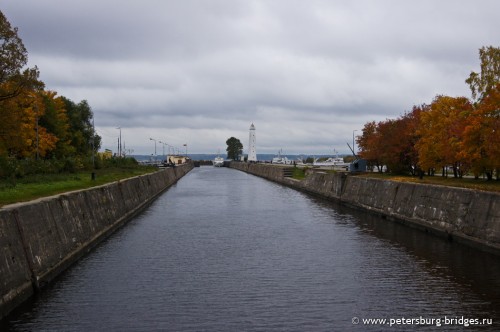 View of the Kronstadt lighthouse